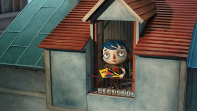 In My Life as a Courgette, Icare is dreaming of a better life looking outside his window