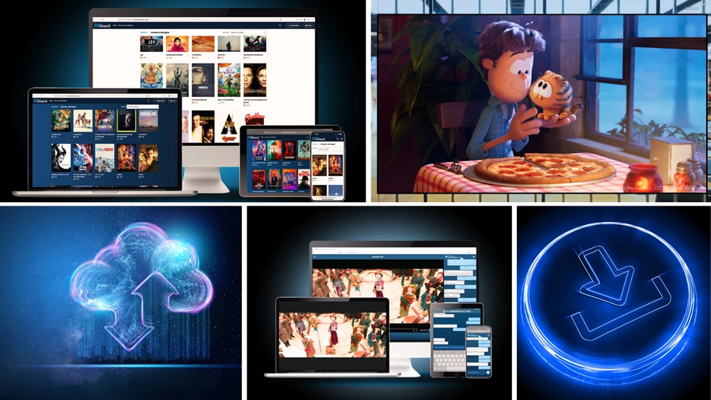 Technology Solutions including streaming, cloud storage and delivery. online screenings, download and digital signage