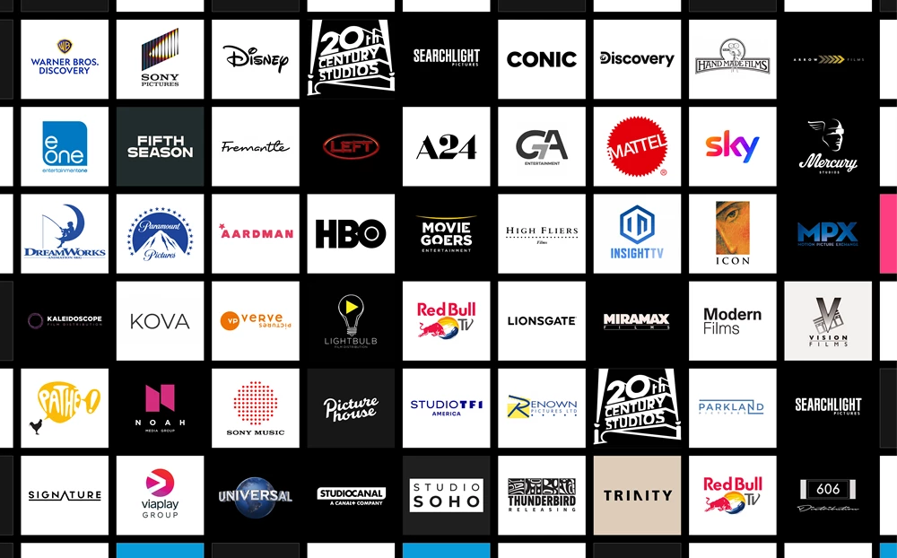 Studios and distributors for our Higher Education clients