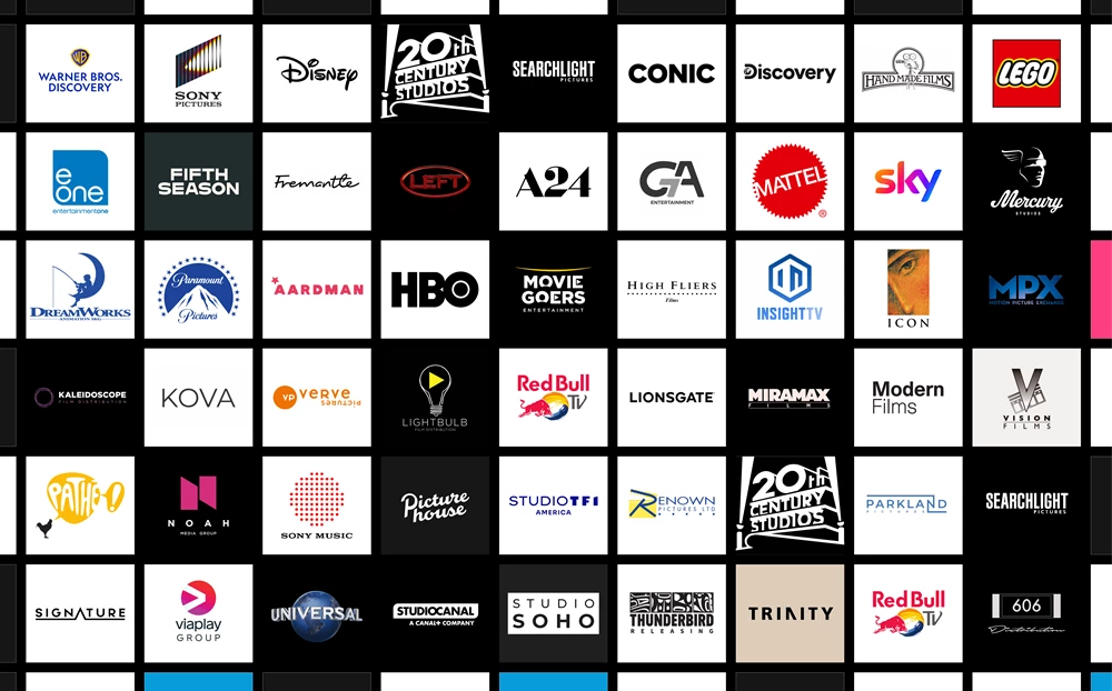 Studios and distributors for our Healthcare sector cllients