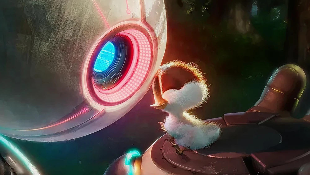 Respect, as illustrated by a fluffy bird and a robot, as friends